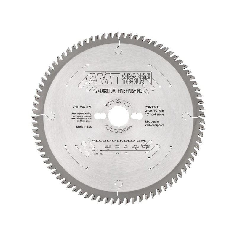 XTREME HW SAW BLADE 250x3,2x30 Z-80 1FTG + 4ATB