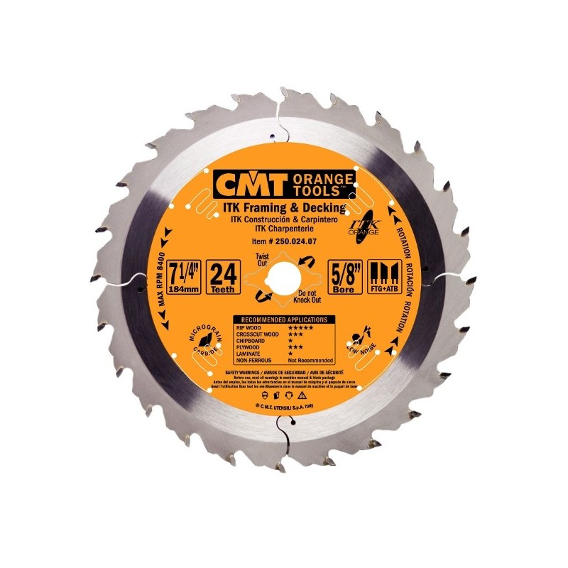 FRAMING-DECKING BLADE 10 PCS. 7-1-4x24ATB F-5-8