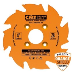 BISCUIT JOINER BLADE HW 100X3.96-3.1-3.8X22 Z8 FLAT