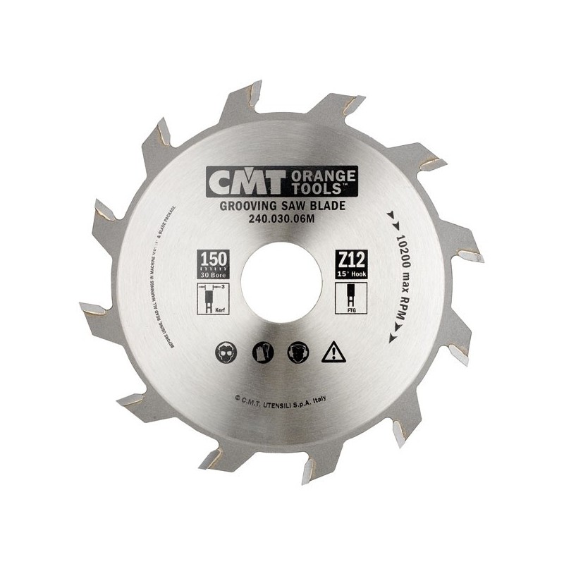 GROOVING SAW BLADE 150X4X30 Z-12 FLAT