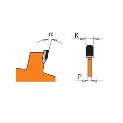PLIENINIS DISKAS FIBRO CEMENTUI DP D-12 1-BORE Z8 TCG