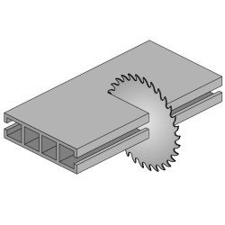 Pjovimo peilis nerūdijančiam plienui HW 250X2,2-1,8X30 Z72 FWF