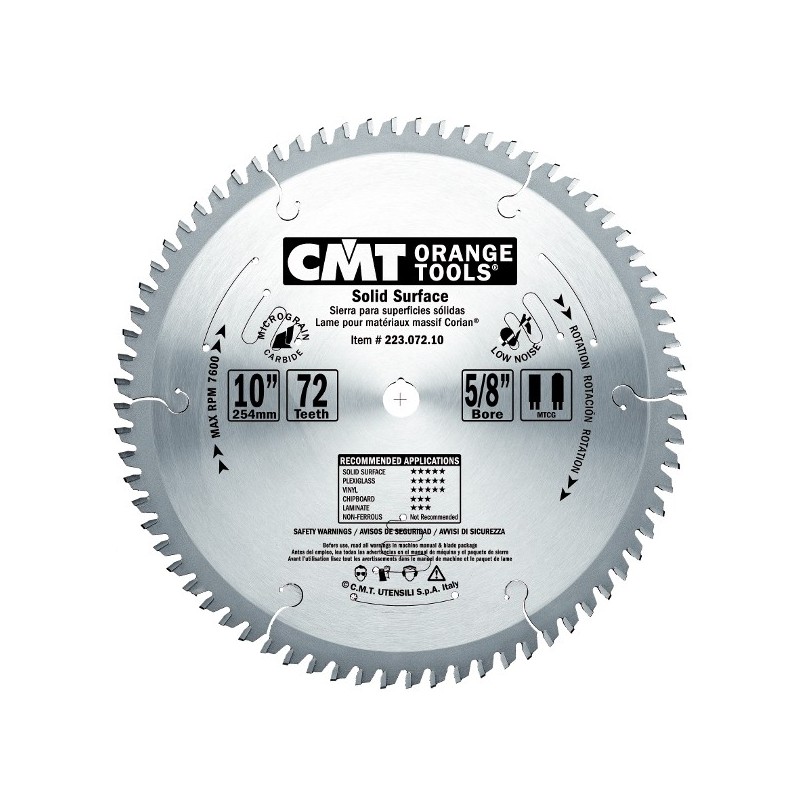 SAW BLADE FOR CORIAN D-160X2.2X20 T-48 MTCG