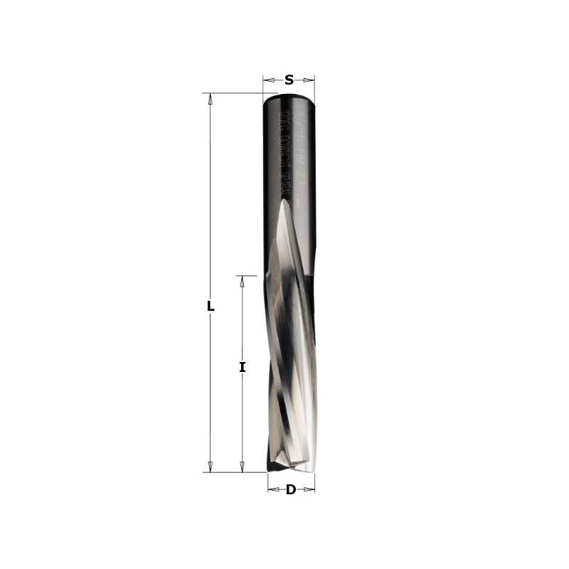 DOWN CUT SPIRAL BIT Z3 D-16X55X110 HM LH