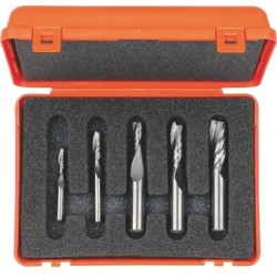 5-PIECE SPIRAL BIT SET HM RH Z2 S-1-4-1-2