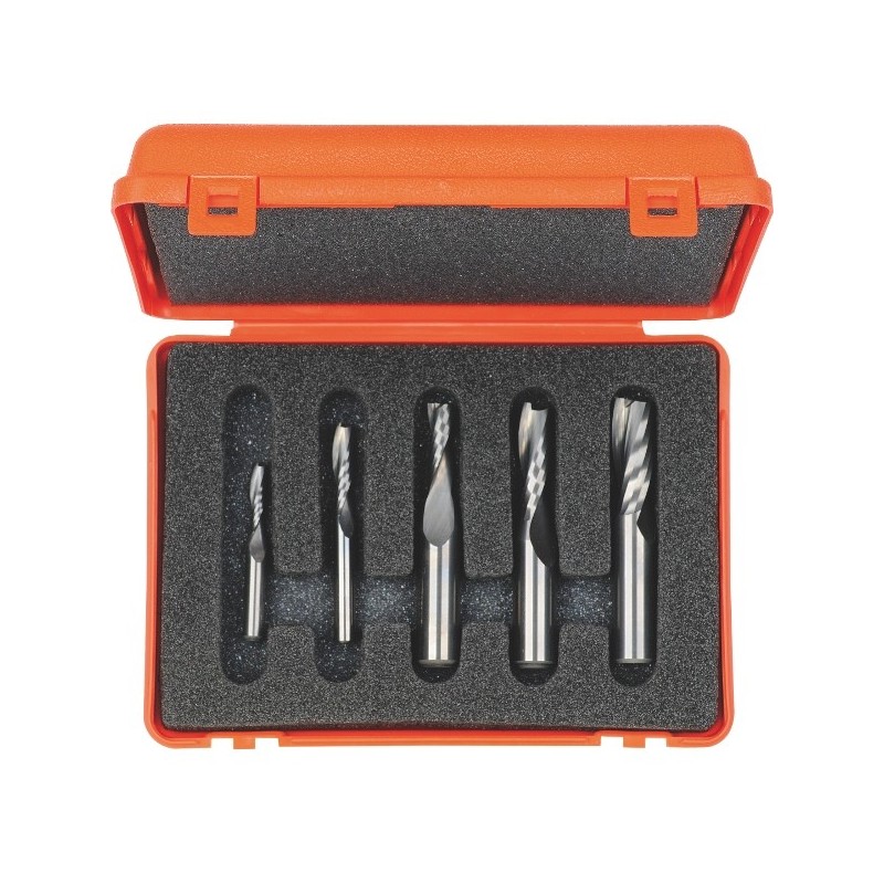 5-PIECE SPIRAL BIT SET HM RH Z2 S-1-4-1-2