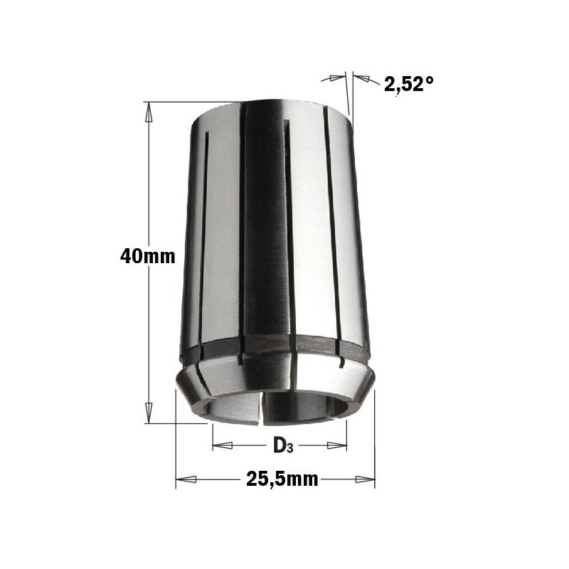 PRECISION COLLET DIN-6388 MM25,5X40 D-16MM