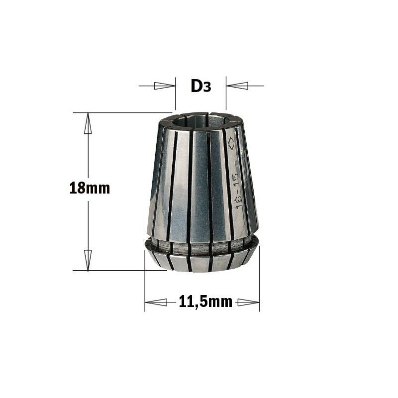 ER11 PRECISION COLLET D-2