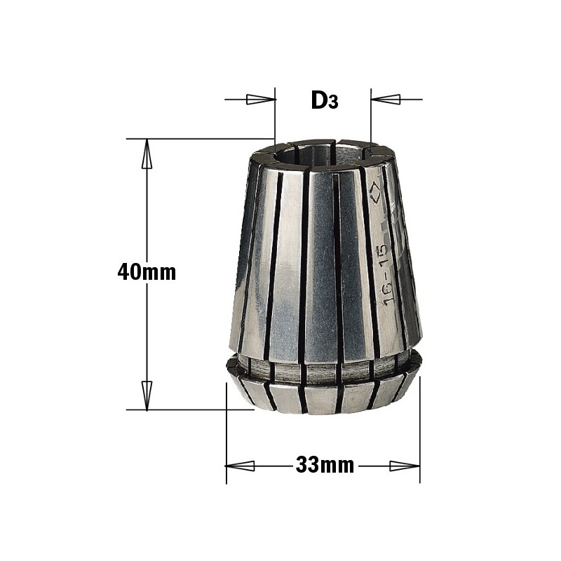 ПРЕЦИЗИОННЫЙ КОЛЛЕТ ER-32 33x40мм D-20мм HP