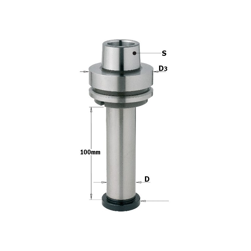 Pjovimo ašmenų ašis W-HSK-F63 kotas 30X100mm