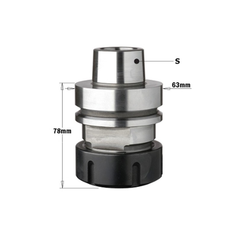 CHUCK FOR ER40 COLLET S-HSK-F63 RH