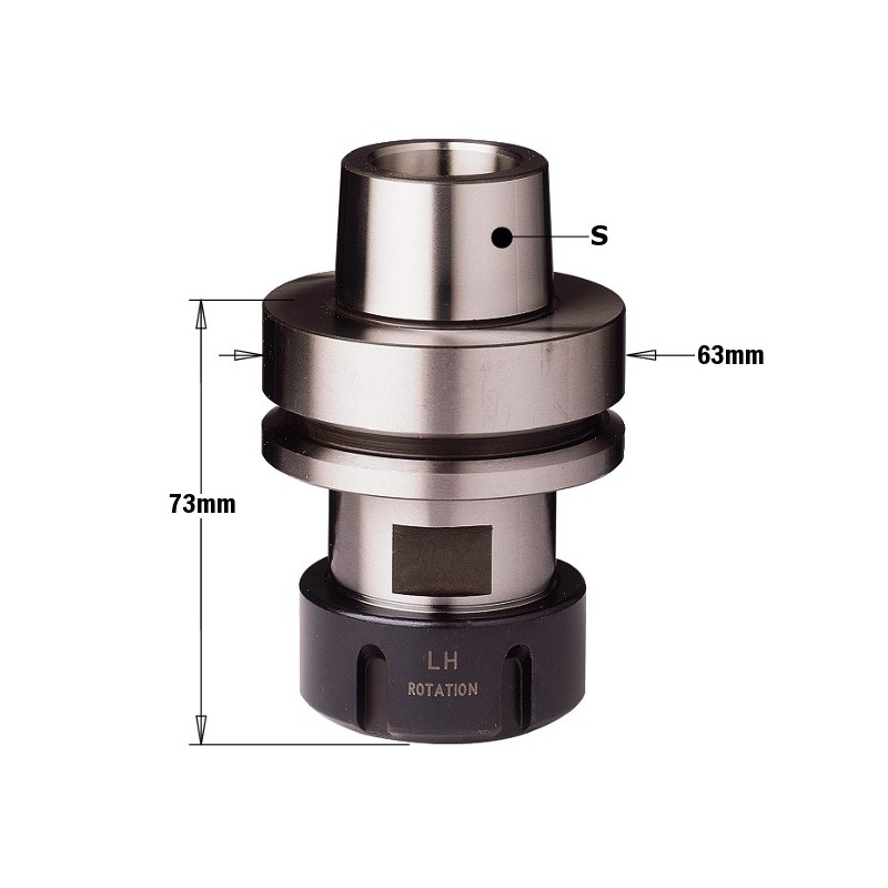 CHUCK FOR ER32 COLLET S-HSK-F63 RH