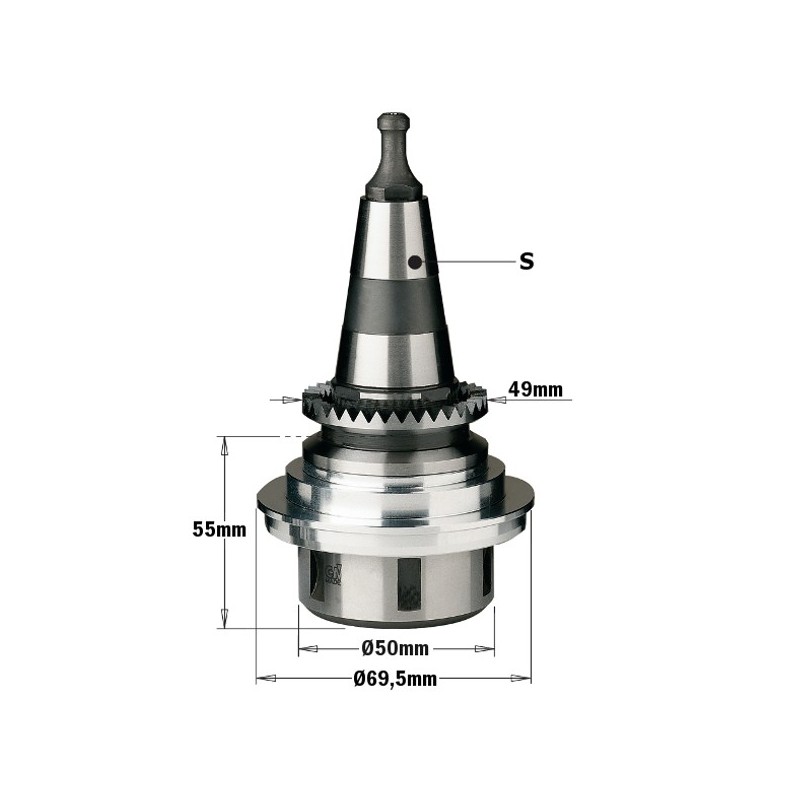 CHUCK W-PRECISION COLLET ER32 S-ISO-30-SCM LH