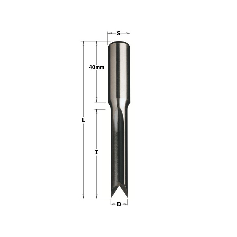 RECIPROCATING SLOT MORT.BIT HS Z2 D8X50 S13X40