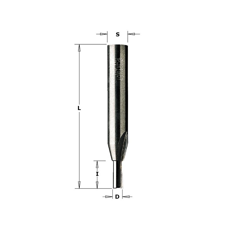 STRAIGHT BIT SOLID HW Z2 S-8X33 D-4X10X55 RH