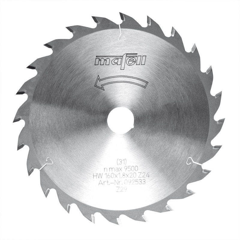 Mafell TCT Saeketas 160x1.2/1.8x20 mm – 24 hammast, universaalne