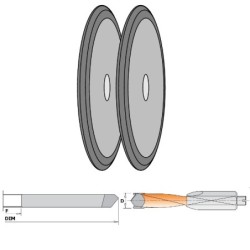 GRINDING WHEEL 125x7x20 A-50-40 FOR XTREME BIT D8-10