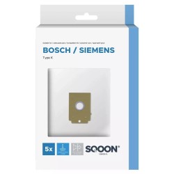 Dulkių siurblio filtrai Bosch / Siemens Tipo K, 5 vnt, flisas