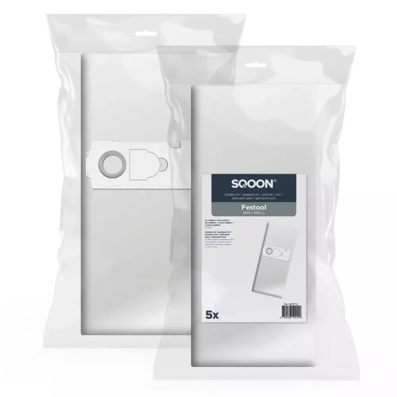 Vacuum Cleaner Bags Festool MINI and MIDI, Fleece, 5 pcs – Sqoon
