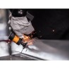 Mirka® ANGOS 8991100311 – profesionalus akumuliatorinis kampinis šlifuoklis su ergonomišku dizainu ir patogiu valdymu įvairiems
