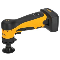 Mirka® ANGOS 8991100311 – profesionalus akumuliatorinis kampinis šlifuoklis su ergonomišku dizainu ir patogiu valdymu įvairiems