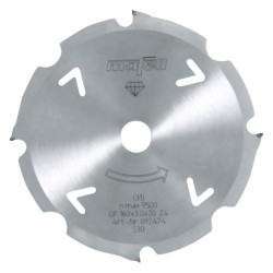 Mafell 160 mm saeketas – 4 trapetsihammast, tsementkiudplaatidele