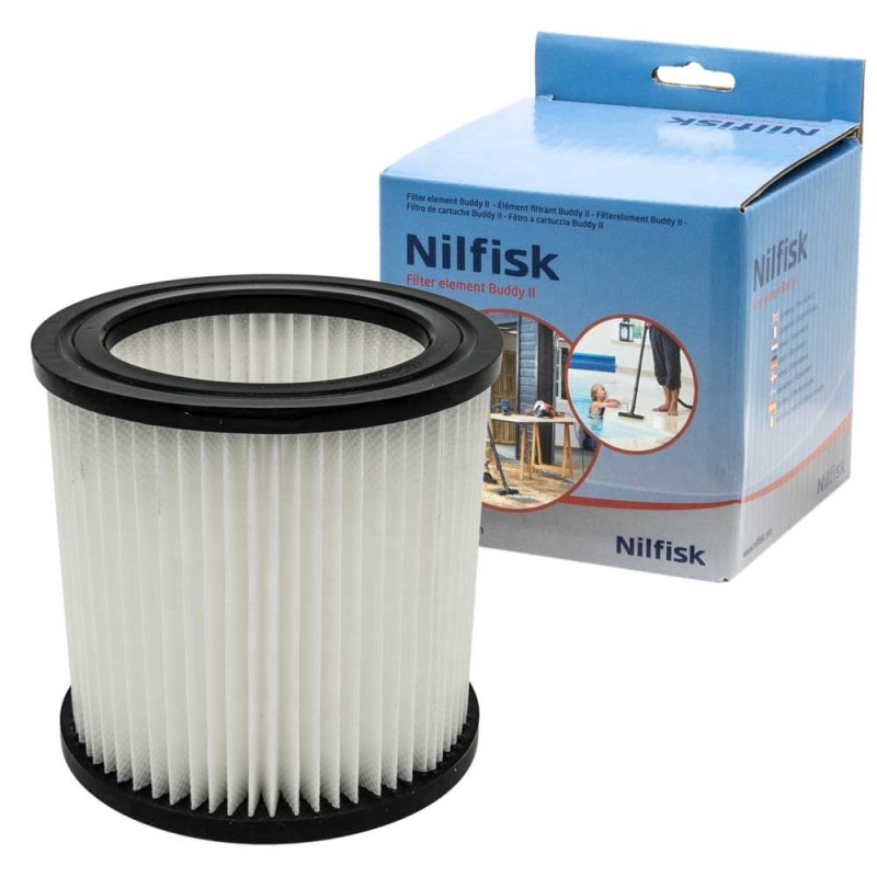 Cilindrinis filtras Nilfisk Buddy II, drėgnas-sausas