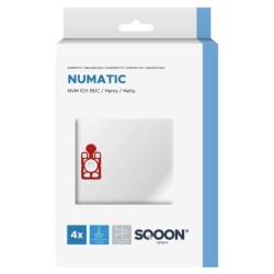 Dulkės surinkimo maišeliai Numatic NVM 1CH Henry-James, flisas, 4 vnt.