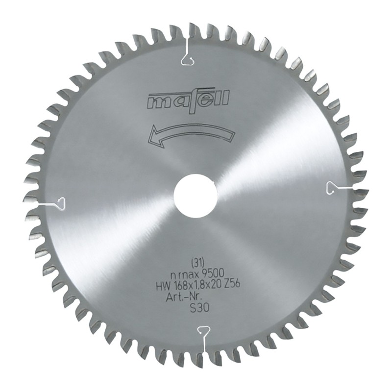 Mafell TCT Saeketas 168 mm – 56 Hammast, Täpne Ristlõige