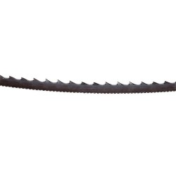 10 band saw blades, 8 mm, 4 teeth per inch with front and rear cutting teeth.