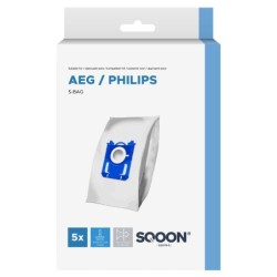 Putekļu maisi Philips Standard Bag 3-D - flīss, 5 gab.
