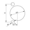 BORING HEAD FOR HINGES 42-11 GRASS