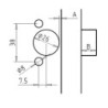 BORING HEAD FOR HINGES 42-11 GRASS