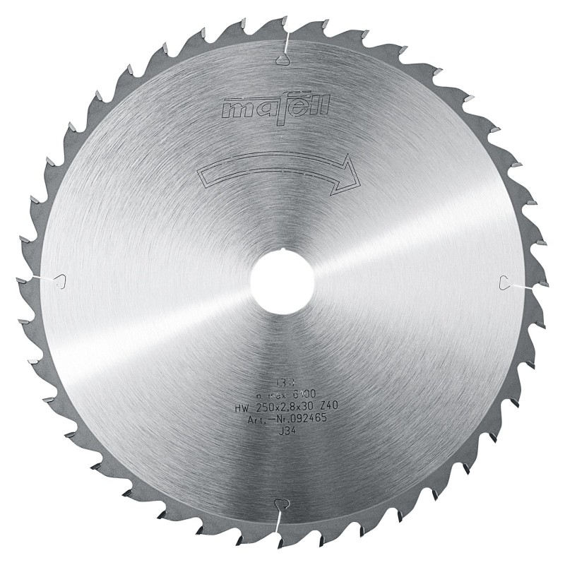 Mafell TCT saetera 250×1,8/2,8×30 mm – 40 hammast universaalne tera