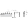 Finishing saw blade D-300 x 3.2 x 2.2 x 30 Z-48 15ATB chrome