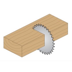 Finishing saw blade D-300 x 3.2 x 2.2 x 30 Z-48 15ATB chrome
