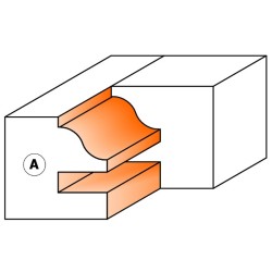 ONE-PIECE RAIL AND STILE CUTTER HEAD D-130X40X40
