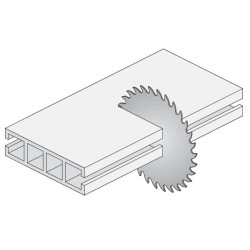 Saeketas pleks ja plastik D-300 x 3.2 x 2.5 x 30 Z-84 MTCG