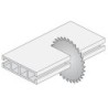 Saeketas pleks ja plastik D-300 x 3.2 x 2.5 x 30 Z-84 MTCG