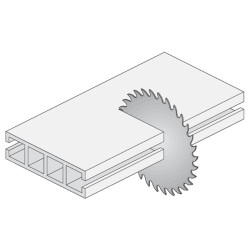 Saeketas pleks ja plastik D-300 x 2.8 x 2.2 x 30 Z-96 MATB NEG