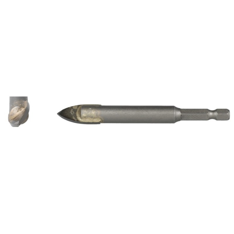 Heller QuickBit CeramicMaster, 1/4"-ker.plaadi puur, Ø 4 x 75 mm