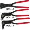 Seaming and clinching pliers 90 bent PVC-coated handle D35-60-P
