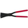 Seaming and clinching pliers 90 bent PVC-coated handle D35-60-P
