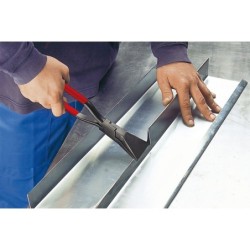 Seaming and clinching pliers straight PVC-coated handle D33-60-P