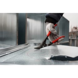 Shape and straight cutting snips, without opening stop D216-280L-B-SBSK