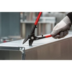 Shape and straight cutting snips, without opening stop D216-280-B-SBSK