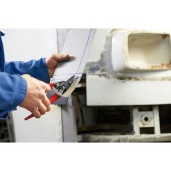 Shape and straight cutting snips, robust D17ASS