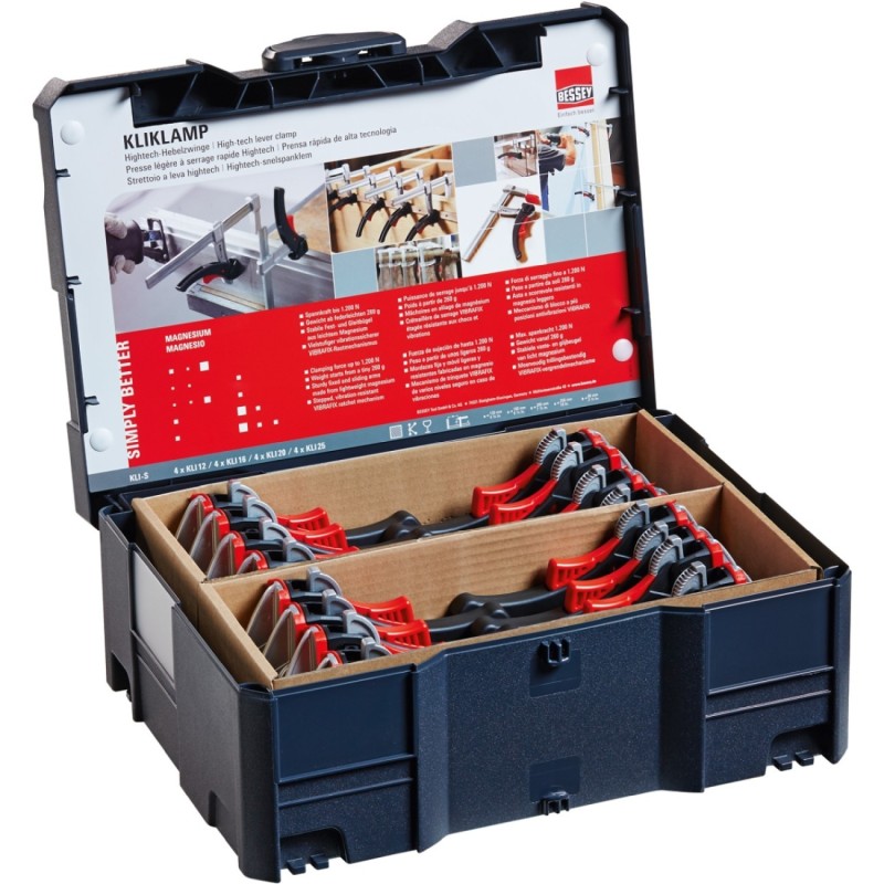 Kerg pitskruvi magneesiumist set in systainer KLI-S