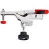 Vertical toggle clamp with open arm and horizontal base plate STC-VH -40 with accessory set