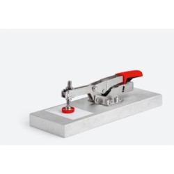 Horizontal toggle clamp with open arm and horizontal base plate STC-HH -35